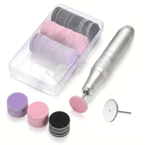 120 Pcs Sanding Paper Disc, Pedicure Replacement Sanding Discs Round 25mm
