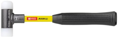 PB Swiss Tools Rückschlagfreier Hammer mit Nylon-Einsätzen Superglas-Stiel 60 mm