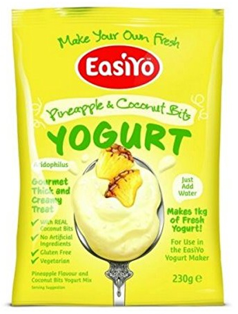 EasiYo Pineapple With Coconut Bits Yogurt 230g