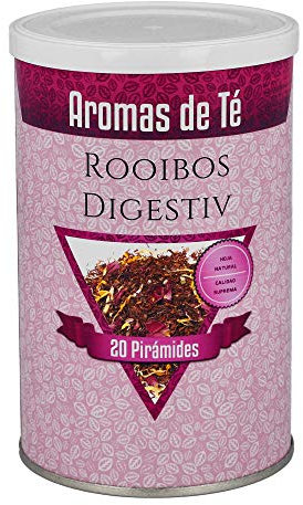 Aromas de Té - Té Rooibos Digestiv con Tila Menta Anís/Infusión Rooibos Digestivo con Caléndula, 20 pirámides