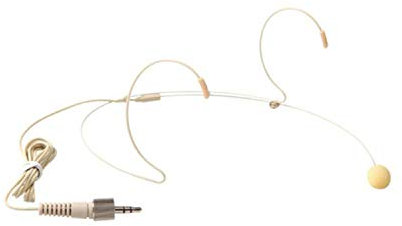 PROEL HCM23SE - Miniature Condenser Headband Microphone with 3.5 mm Minijack Connector (requires Bodypack Sold separately - Compatible with Bodypack Sennheiser), Flesh Tone