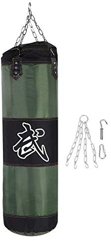 VGEBY1 Borsa da colpo, Borsa da boxe Borsa da colpire senza sabbia riempita pesante Attrezzatura per l'allenamento MMA Muay Thai Kickboxing Arti Marziali(1 - Verde)