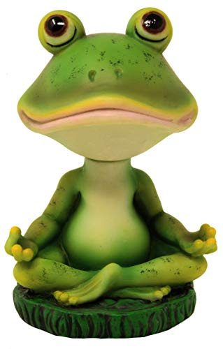 MC Wackelkopf Yoga Frosch Auto Figur