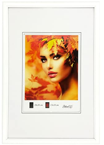 IDEAL TREND Eco Kunststoff Bilderrahmen Wanddeko Collage Poster Bilder Foto Rahmen: Farbe: Weiß | Format: 40x50