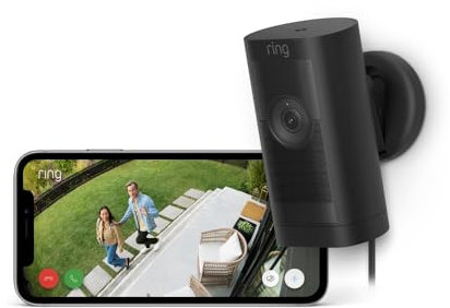Ring Outdoor Camera Pro Plug-In (Stick Up Cam Pro) | Security Camera with 1080p HDR Video, 3D Motion Detection, alternative to CCTV | With 30-day free trial of Ring Home Plan