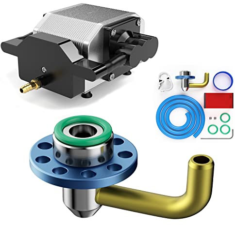 SCULPFUN S9 Air Assist Kit, S9 Laser Graviermaschine Perfect Upgrade S10, mit Luftpumpe 30 L/min, mit 2m Schlauch, einstellbarer Luftstrom