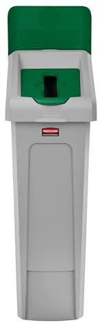 Rubbermaid Commercial Products SLIM JIM Recycling Station 1-Stream Paper Bin/Can/Kit/Station, 23 GAL, for Kitchens/Classrooms/Offices/Back of House/Higher Education/Commercial Facilities
