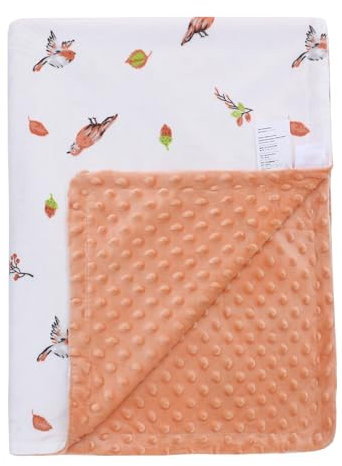 LAT Manta para bebé nacimiento, manta Minky para cochecito de bebé (110 x 150 cm)