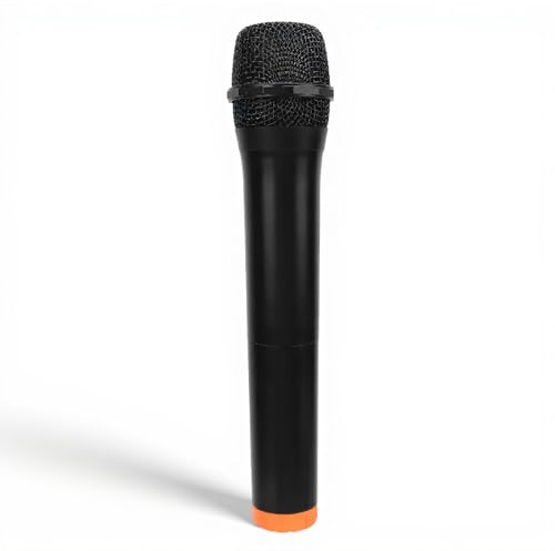 Yanmis WL-mikrofoner, Sladdlös Handhållen Dynamisk Mikrofonsats med Uppladdningsbar Mottagare, Bärbart Dynamiskt Mikrofonsystem för Fest, Karaoke, Bröllop, Livestreaming
