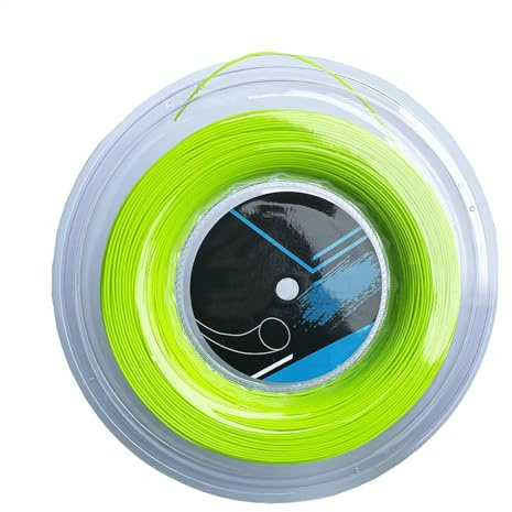 Pzuryhg Cuerda de tenis, 200 m de alta resistencia que absorbe los golpes, sujeción de raqueta resistente, control de precisión y mejora de potencia, para competición, entrenamiento, juegos de pelota
