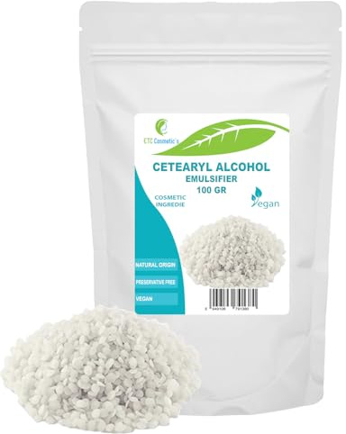 Cetearylalkohol (Cetearyl alcohol) - 100 gr - | Använd som ingrediens i balsam, krämschampon, hudvård, kroppsvård, hårvård, solvård