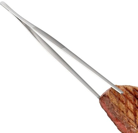 Pinzas Para Parrilla - Tenacillas De Acero Inoxidable Para Barbacoa | Agarrador Antideslizante Para Cocina - Para Carne, Pescado, Ensaladas, Pastas Y Buffet