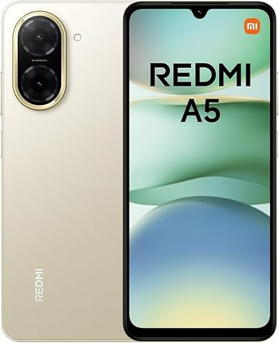 Xiaomi Redmi A5 Smartphone, 3GB+64GB, Super Clear 32MP AI Camera, 5200mAh Battery, Powerful Octa-core Processor, Immersive 6.88 120Hz Display, Sandy Gold(No Power Adapter Included)