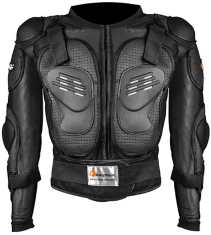 Veste Moto Armure Complet Motocross enduro scooter Respirant Protection du corps pour adultes, Noir , XL