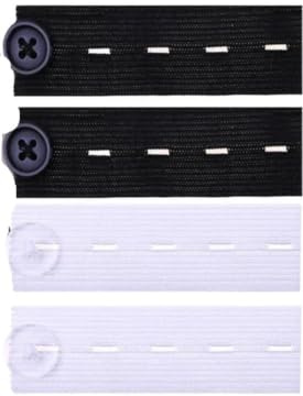Extensor Pantalon Hebilla de extensión cintura elástica, extensor cinturón for pantalones vaqueros, botón expansor Invisible a presión, ajuste