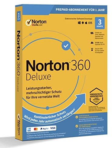 NORTON 360 DELUXE *3-Geräte / 1-Jahr* inkl. 25GB