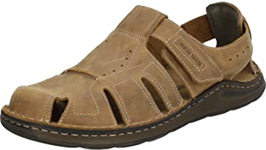 Josef Seibel Herren Sandaletten Maverick 01, Männer Sandalen,Weite G (Normal),Freizeitschuhe,offene Schuhe,Castagne,43 EU