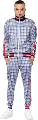 Lonsdale Men's BURMARSH Trainingsanzug, Blue/White/Red, XL