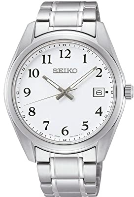 Seiko Herren-Uhr Quarz Edelstahl mit Edelstahlband SUR459P1