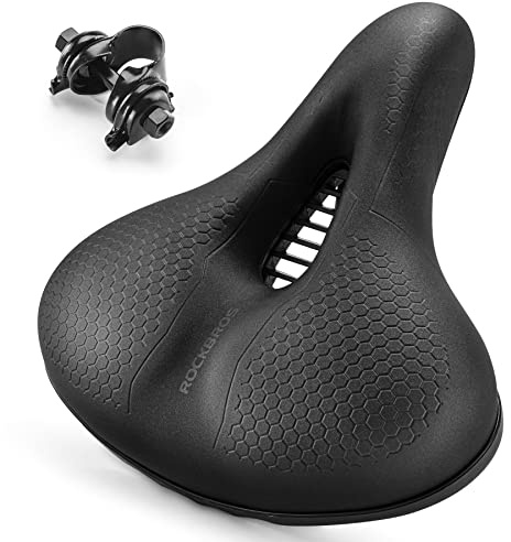 ROCKBROS Bike Seat Memory Foam Bike Saddle Comfortable Waterproof for City MTB Racing Bikes