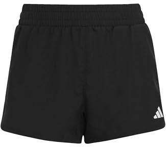 adidas Niñas Essentials AEROREADY 3-Stripes Shorts, Black/White, 9-10 Years