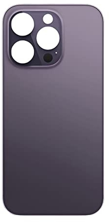 Compatible with iPhone 14 Pro Plain Glass Back Replacement in Deep Purple