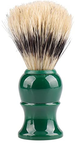 Manico da barba per capelli setola di setola di sicurezza spazzola spazzola spazza spazza verde