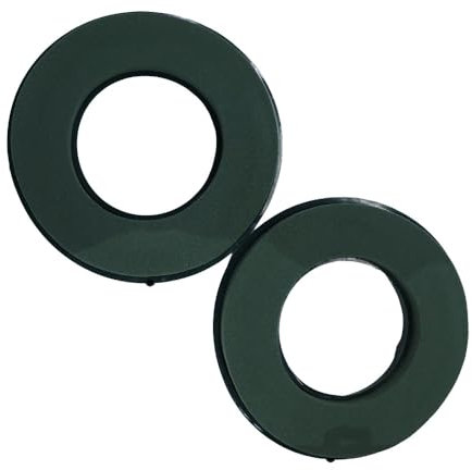 Floralcraft® 8 Foam Wreath Rings with Plastic Back - Set of 2 | Perfect for Funeral Tributes, Door Wreaths, and Table Centerpieces