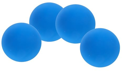 MUELODSIC 4 Balles de Squash en Caoutchouc Bleu, Haute Élasticité et Rebond, Légères, Pack de 4 pour Entraînement Intérieur et Pratique Professionnelle