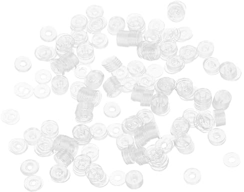 Hemobllo Guarnizioni in Vinile Piatte 500 Pezzi M4*10 * 1mm Resistenti per Viti, Protezione Isolante Anti-allentamento per Bagno e Doccia
