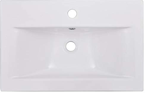 Tidyard Lavabo da Incasso 61x39,5x18,5 cm in Ceramica Bianco