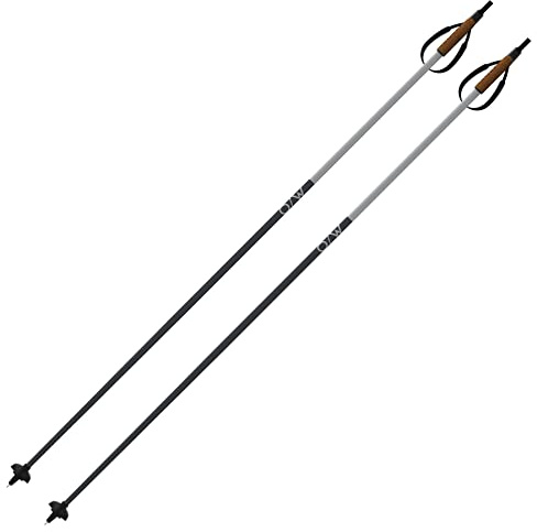 One Way Diamond 3 Durable Lightweight Easy-to-Use Cross Country Nordic Ski Poles with Cork Grips - Basic Performance Poles for Beginners, 145