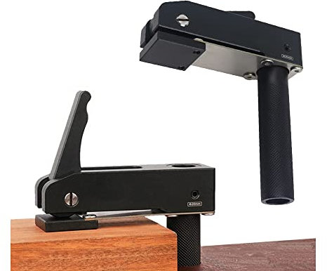 2er-Pack MFT-Halteklemmen, Desktop-Schnellhalteklemme, verstellbare, schnelle, feste Klemme, Tischplatten-Schnellklemmen aus Aluminiumlegierung zum Holzschnitzen, Fräsen, Schleifen