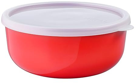 Mepal – Aufbewahrungsbox Kuchen Lumina – Frischhaltedosen mit Deckel für Kühlschrank, Gefrierschrank, Dampfgarer & Mikrowelle – Mikrowellenschüsseln mit Deckel – 1500 ml – Nordic red
