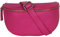 AmbraModa GLX1 - Damen Herren Unisex kleine Hüfttasche Gürteltasche Bauchtasche Umhängetasche aus Echtleder (Fuchsia)
