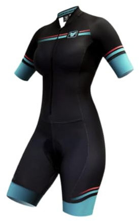 Traje de baño de manga corta para mujer, traje de baño de triatlón, bicicleta de carretera, ropa deportiva para correr, 9, M