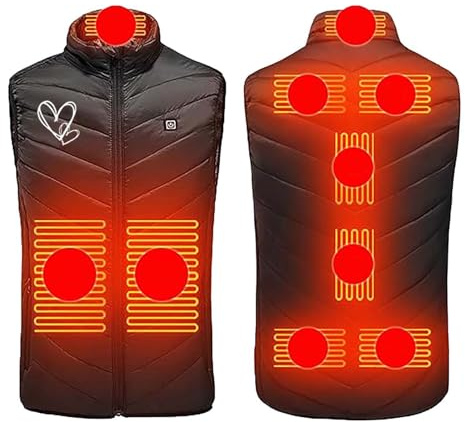 Surttan Giacca Termica Donna Riscaldante Gilet Riscaldati Giubbotto Riscaldato Impermeabile Maglia Riscaldata Elettrica Vestiario Riscaldabile Slim Inverno Caldi Morbide Per Esterno Campeggio Caccia