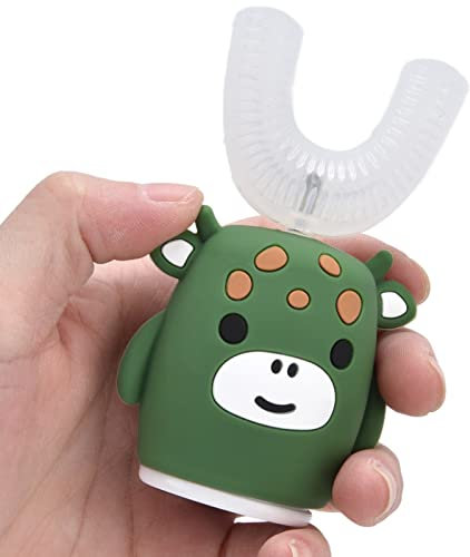 Topyond Kinder U-förmige Elektrische Zahnbürste, Kinder-Kleinkind-Zahnbürste, Weiche Zahnbürstenborsten Für Kinder, Automatische Weiche Zahnbürste, Cartoon, Wiederaufladbar(Eldest Child)
