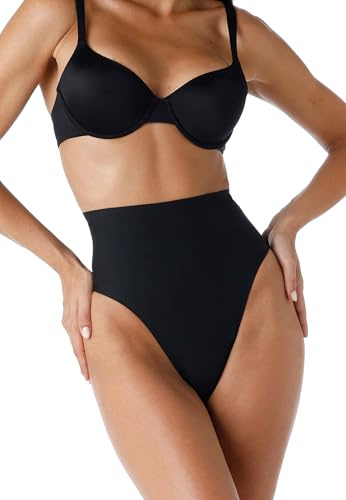 Lovable Guaina Perizoma Modellante a Vita Alta | Mutanda Contenitiva Donna | Intimo Funzionale Shapewear | Smooth Shaping Donna, Nero, S