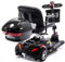 Universal Mobility Scooter Storage Box, 38 x 40.6 x 28 cm, Gloss Black, with Keys and Reflector