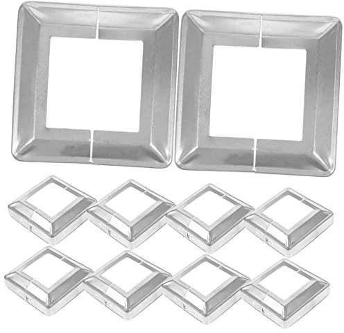 Angoily 10 Piezas De Tapas Decorativas Para Postes De Cerca Cubiertas Divididas Para Pasamanos De Escaleras Porches Hierro Resistente Resistente A La Intemperie