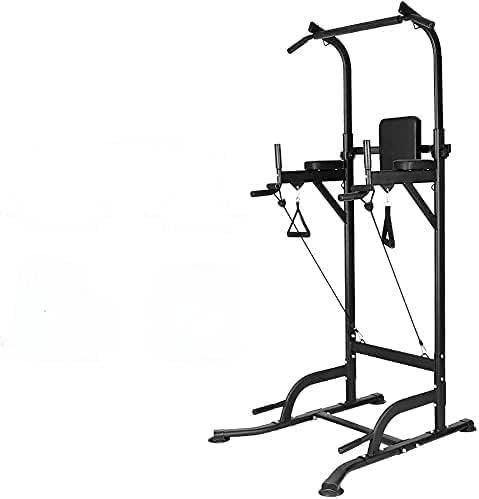 Dskeuzeew Power Tower, Dip Station multifunktionale Kraftstation Kraftturm Trainingsgerät höhenverstellbar Max 150KG