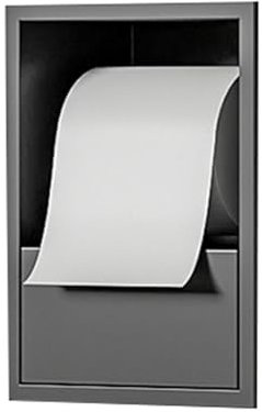 ZXFDMSWJ Nicho de Ducha, nicho de baño Empotrado de Acero Inoxidable con Puerta extraíble, Hueco para Estante de baño, nicho de Inodoro Individual para reformas del hogar, Ligero (Gris, 17 x 23 x 12