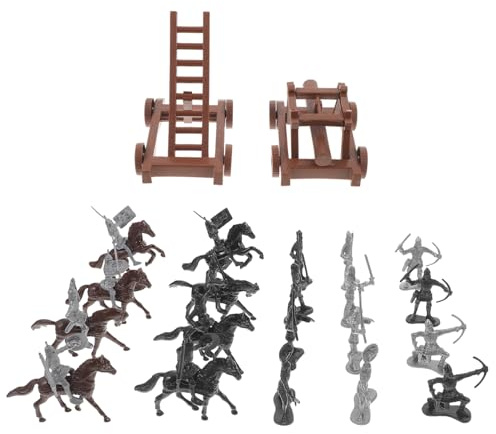 UPKOCH Figurine en Abs Compact pour Maquette Moyen Âge, Décoratif et Adapté aux Garçon et Filles, Set de Soldats Miniatures pour Décors de Micro-Paysage
