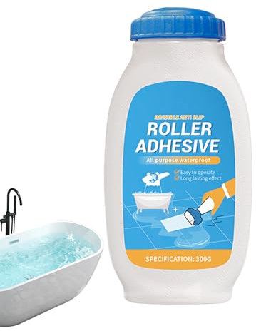 Pintura de bañera de bañera: recubrimiento antideslizante de servicio pesado con acabado texturizado duradero, fórmula resistente al agua | Aplicación fácil de rodar, protector de superficie mate tran