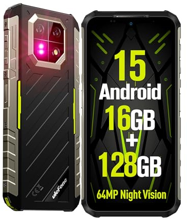 Ulefone Armor 22 Rugged Smartphone 2026, Android 15 Cellulare, 16GB+128GB/SD-512GB Telefono Indistruttibile, 6 58 FHD+ 120Hz Fotocamera 64MP 6600mAh IP68K 4G LTE Dual SIM NFC & Modalità Subacquea
