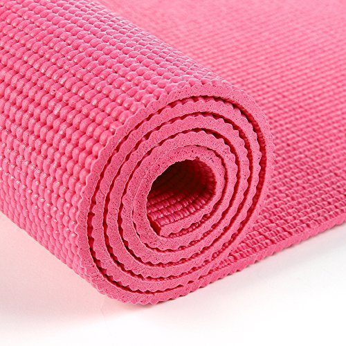 TnP Yoga Mat, Non Slip Exercise Mat, 6mm Thick Workout Mat,Best for Pilates Gymnastics Gym Meditation & Stretching, Lightweight for Men & Women (Neon Pink, 183 * 61 * 0.6cm)