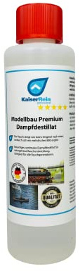 KaiserRein Modellbau Dampfdestillat 250 ml ist eine Spezialentwicklung um realistischen Dampf im Modellbau zu erzeugen I Das Dampfmittel riecht nach leicht Limette I Rauchdestillat I Rauch -öl
