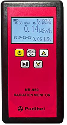 DEWIN Medidor EMF, Detector de radiación Nuclear de Mano Pantalla LCD Probador radiactivo doméstico Contador Geiger(NR-950)