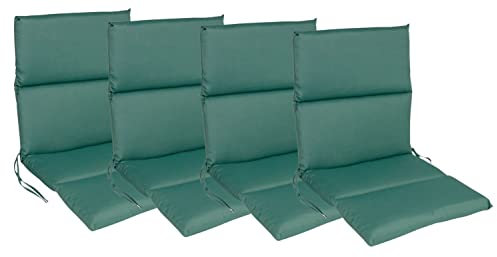 BURI 4X Niederlehner Polsterauflage 105x50 Stuhlkissen Stuhlauflage Sitzpolster